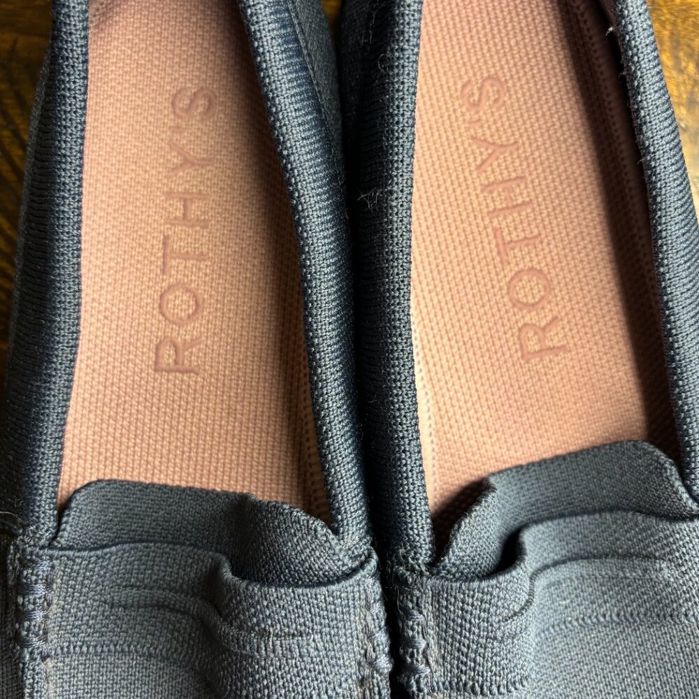 Rothy’s Loafer Flats Navy Women’s 9.5 | Washable Eco-Friendly - Picture 3 of 6